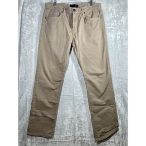 J Brand Kane Pants Men's 33x32 Tan Jeans EUC 5 Pocket Casual Soft Cotton